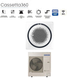 samsung climatizzatore condizionatore samsung inverter cassetta 360 42000 btu ac120rn4pkgeu monofase r 32 wi fi optional vari pannelli disponibili