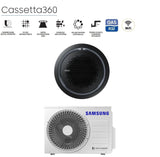 samsung climatizzatore condizionatore samsung inverter cassetta 360 24000 btu ac071rn4pkgeu r 32 wi fi optional classe aa con comando wireless incluso vari pannelli disponibili pannello circolare bianco pc4nunman