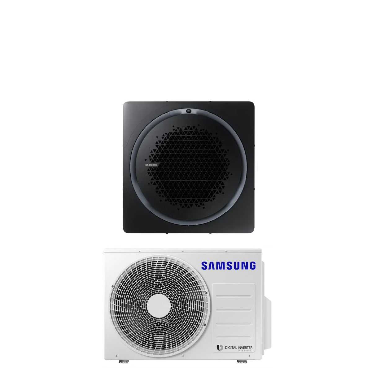 samsung climatizzatore condizionatore samsung inverter cassetta 360 24000 btu ac071rn4pkgeu r 32 wi fi optional classe aa con comando wireless incluso vari pannelli disponibili pannello circolare bianco pc4nunman