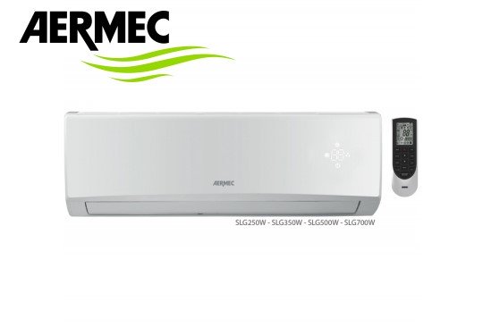 aermec climatizzatore condizionatore aermec inverter serie slg 12000 btu slg350w r 32 classe a wi fi optional ean 8023979213792