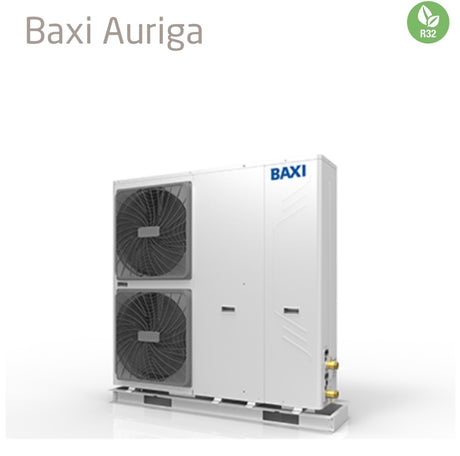 baxi pompa di calore aria acqua monoblocco inverter baxi auriga 12t r 32 trifase a7749310 con pannello di comando remoto incluso