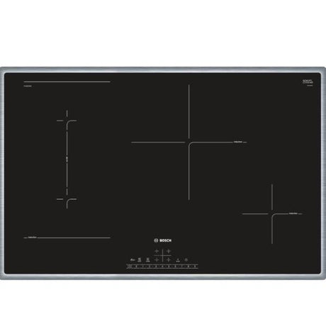 bosch piano cottura ad induzione bosch pvs845fb5e serie 6 4 fuochi l795xp517 vetroceramica nero cornice in acciaio ean 4242005088799