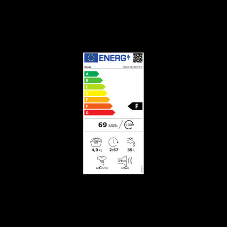 candy lavatrice a carica frontale candy aqua 4 kg 1042de2 s 1000 giri classe f ean 8059019023151