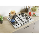 candy piano cottura a gas candy chw6br4wx collezione smart 4 fuochi l595xp51 acciaio inox ean 8016361966918