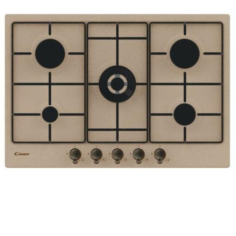 candy piano cottura a gas candy chw7av4wgt 5 fuochi l745xp51 acciaio inox sabbia ean 8016361997820