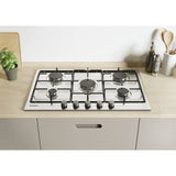 candy piano cottura a gas chw7x idea 5 fuochi 75 cm colore inox lxp 74x51 con griglie lavabili in lavastoviglie 33801969 ean 8016361966857