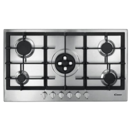 candy piano cottura candy pg9521sxgh 90cm acciaio inox 5 fuochi ean 8016361857964