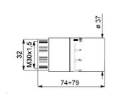 cordivari testa termostatica a liquido bianca cordivari