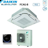 daikin climatizzatore condizionatore daikin bluevolution a cassetta round flow 36000 btu fcag100b azas100mv1 r 32 wi fi optional con griglia standard inclusa