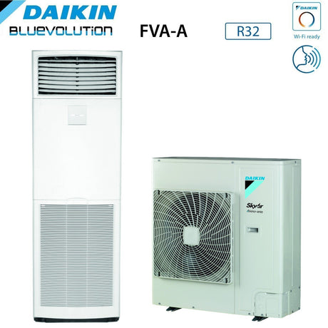 daikin climatizzatore condizionatore daikin bluevolution a colonna 42000 btu fva125a rzasg125my1 trifase r 32 wi fi optional