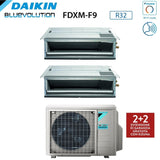 daikin climatizzatore condizionatore daikin bluevolution dual split canalizzato canalizzabile inverter serie fdxm f9 99 con 2mxm40m r 32 wi fi optional 90009000 garanzia italiana