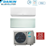daikin climatizzatore condizionatore daikin bluevolution dual split inverter serie ftxmr perfera wall 7000 stylish white 15000 con 2mxm50n r 32 wi fi integrato 715 garanzia italiana novita