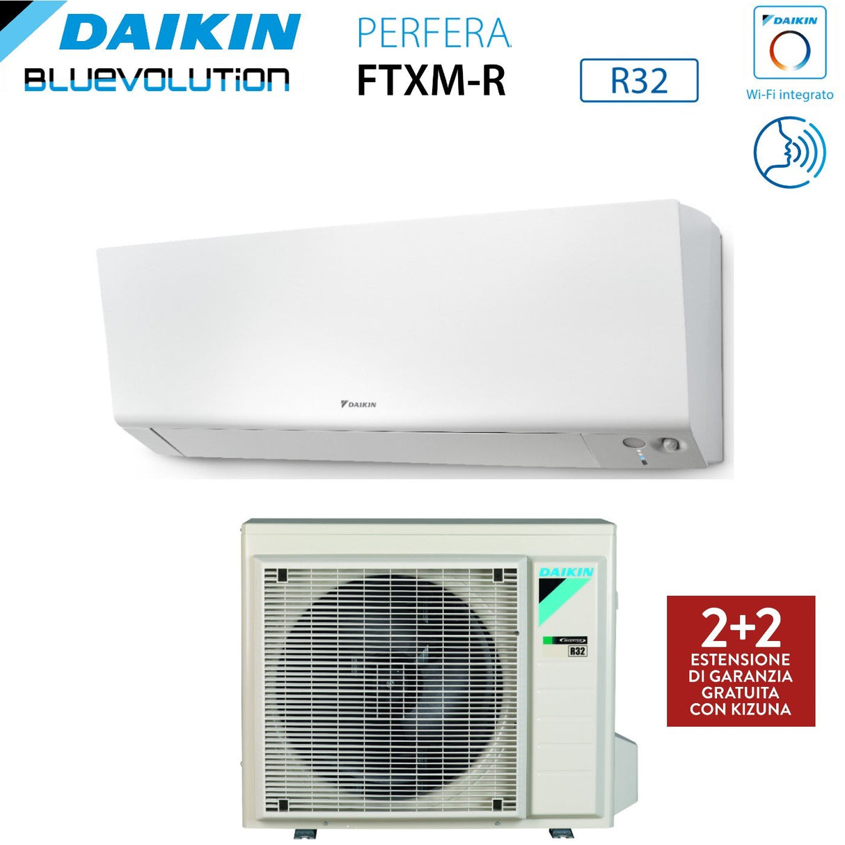 daikin climatizzatore condizionatore daikin bluevolution inverter serie perfera wall 9000 btu ftxm25r r 32 wi fi integrato classe a garanzia italiana novita ean 8059657000194