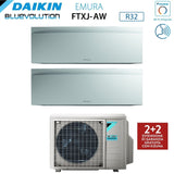 daikin climatizzatore condizionatore daikin bluevolution penta split inverter serie emura white iii 999912 con 5mxm90n r 32 wi fi integrato 900090009000900012000 colore bianco garanzia italiana