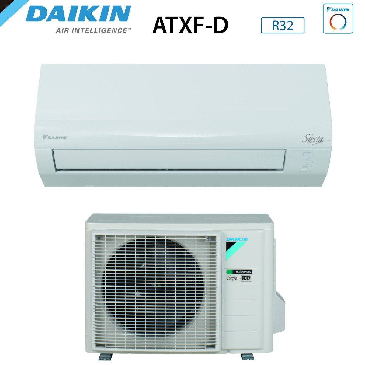 daikin climatizzatore condizionatore daikin inverter serie siesta atxf d 12000 btu atxf35d arxf35d r 32 wi fi optional classe aa novita