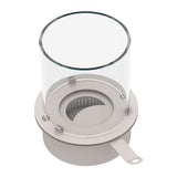 divina fire bruciatore tondo con vetro per camino a bioetanolo biocamino inox 3 lt d 30 ean 8056157805519