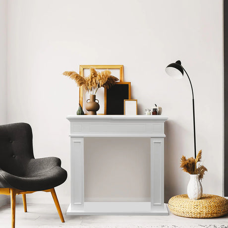 divina fire cornice per camino rivestimento in legno l895xh905xp28 jefferson bianco ean 8056157804369