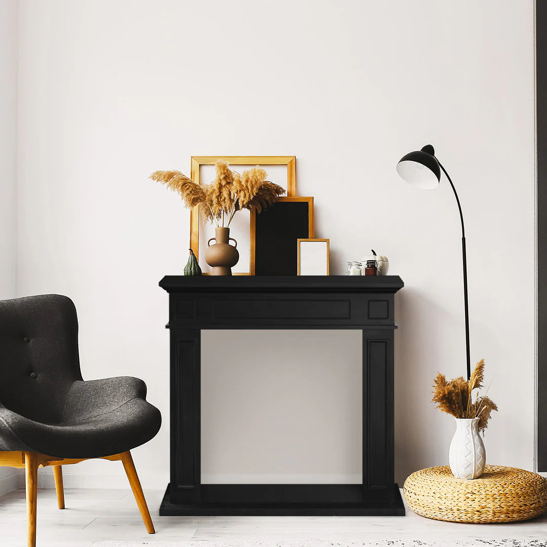 divina fire cornice per camino rivestimento in legno l895xh905xp28 jefferson nero ean 8056157807148