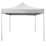 divina garden gazebo richiudibile pieghevole 3 x 45 bianco ricoperto in pvc impermeabile ean 8053323389965