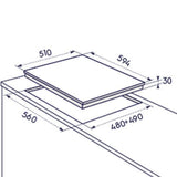 electrolux piano cottura a gas electrolux rgg6242lox 4 fuochi l594xp51 acciaio inox ean 7332543392216