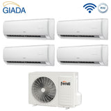 ferroli climatizzatore condizionatore quadri split inverter ferroli giada m 9000900090009000 btu con 28 4 wi fi integrato alexa e google home 9999 novita
