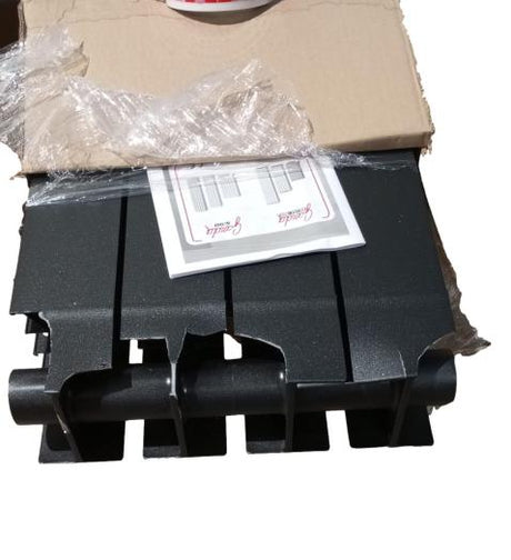 fondital area occasioni 3076 radiatore in alluminio fondital garda s90 da 3 a 6 elementi con interasse 2000 mm black coffee 4 elementi