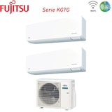 fujitsu climatizzatore condizionatore fujitsu dual split inverter serie kg 1212 con aoyg18kbta2 r 32 wi fi integrato 1200012000