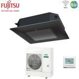 fujitsu condizionatore a cassetta fujitsu kr circular flow black 54000 btu auxg54krlb monofase r 32 wi fi optional con griglia e filocomando
