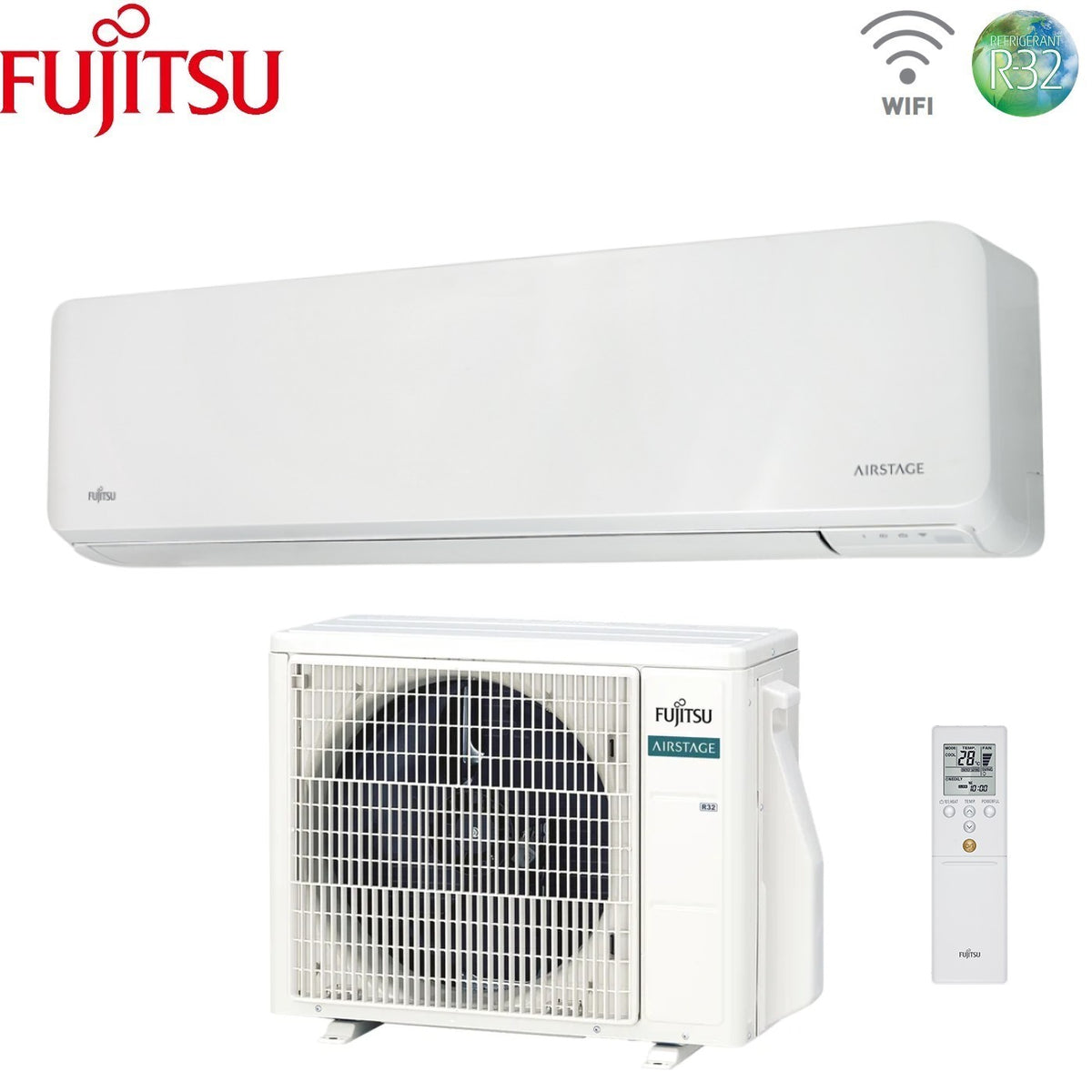 fujitsu condizionatore fujitsu km large 18000 btu aseh18kmtgl r 32 wi fi integrato