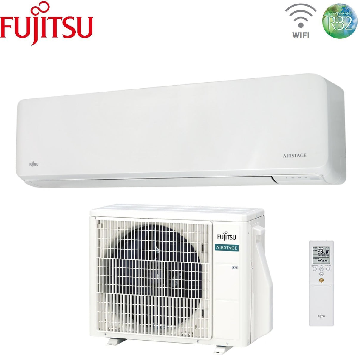 fujitsu condizionatore fujitsu km large 36000 btu aseh36kmtb r 32 wi fi optional
