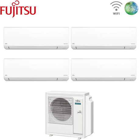 fujitsu condizionatore quadri split fujitsu kj white 7121214 con aoeg30kbta4 r 32 wi fi integrato