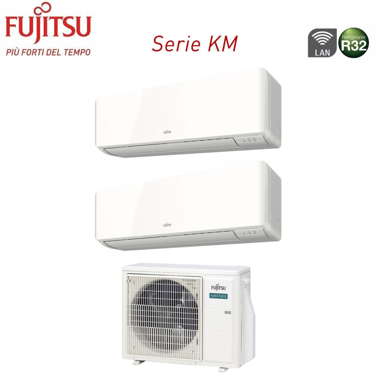 fujitsu out condizionatore dual split fujitsu km 79 con aoeg14kbca2 r 32 wi fi optional