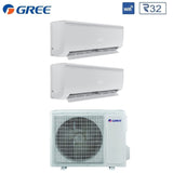 gree climatizzatore condizionatore gree dual split inverter serie bora plus 912 con gwhd18nk6oo r 32 wi fi optional 900012000