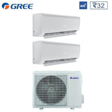 gree climatizzatore condizionatore gree dual split inverter serie bora plus 99 con gwhd14nk6oo r 32 wi fi optional 90009000