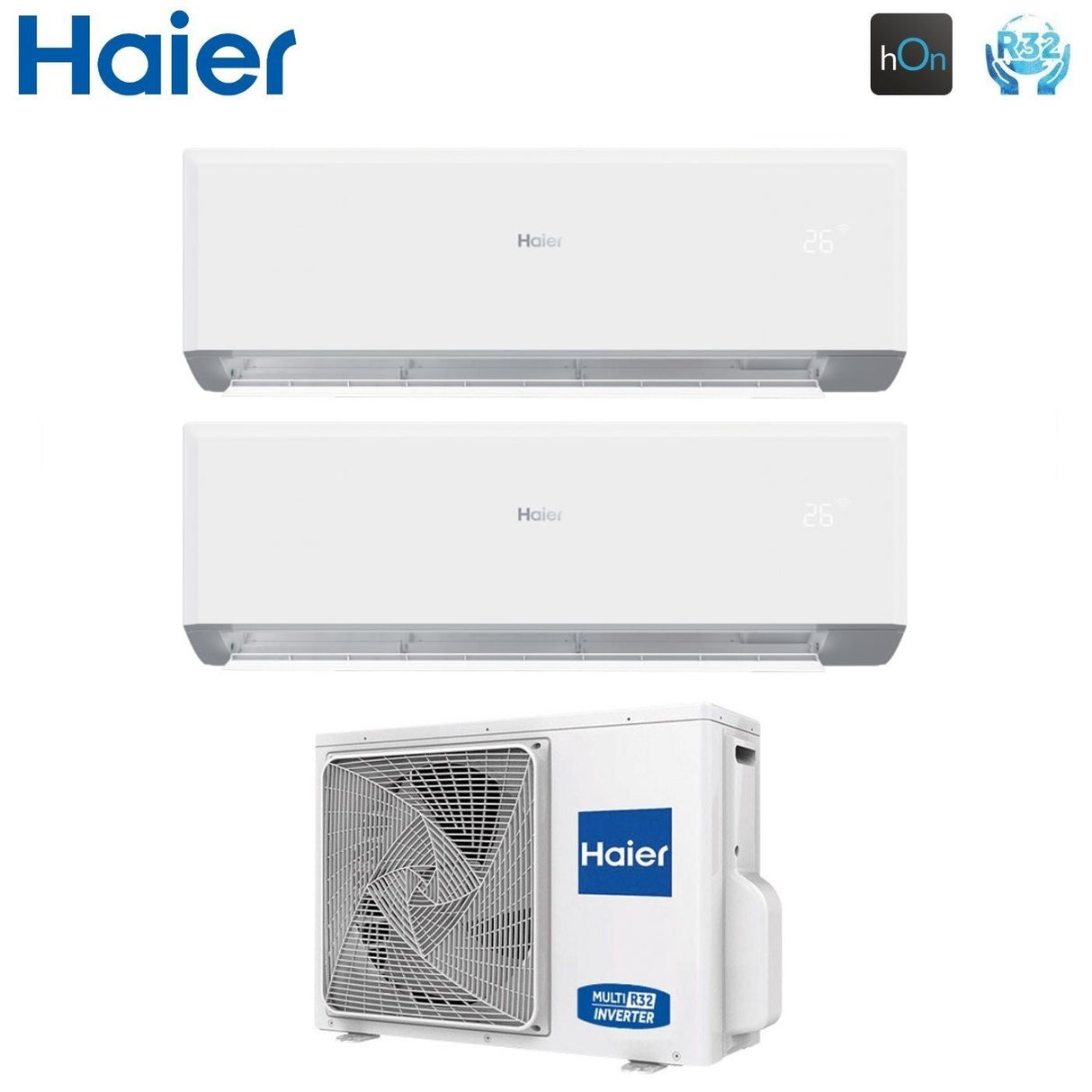 haier climatizzatore condizionatore haier dual split inverter serie revive 912 con 2u50meffra r 32 wi fi integrato 900012000