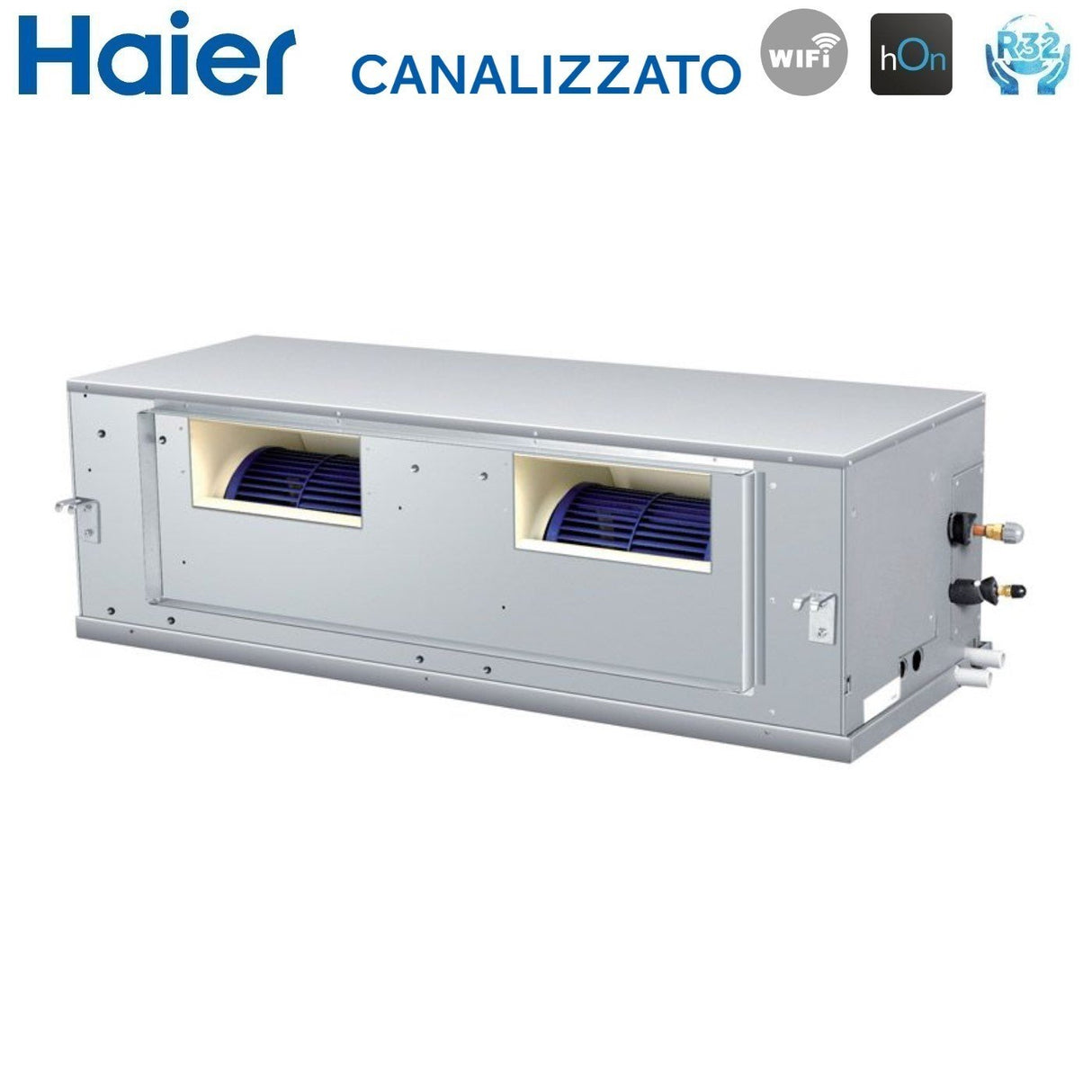 haier climatizzatore condizionatore haier inverter canalizzato canalizzabile alta prevalenza 42000 btu adh125h1erg monofase r 32 wi fi optional nessun comando