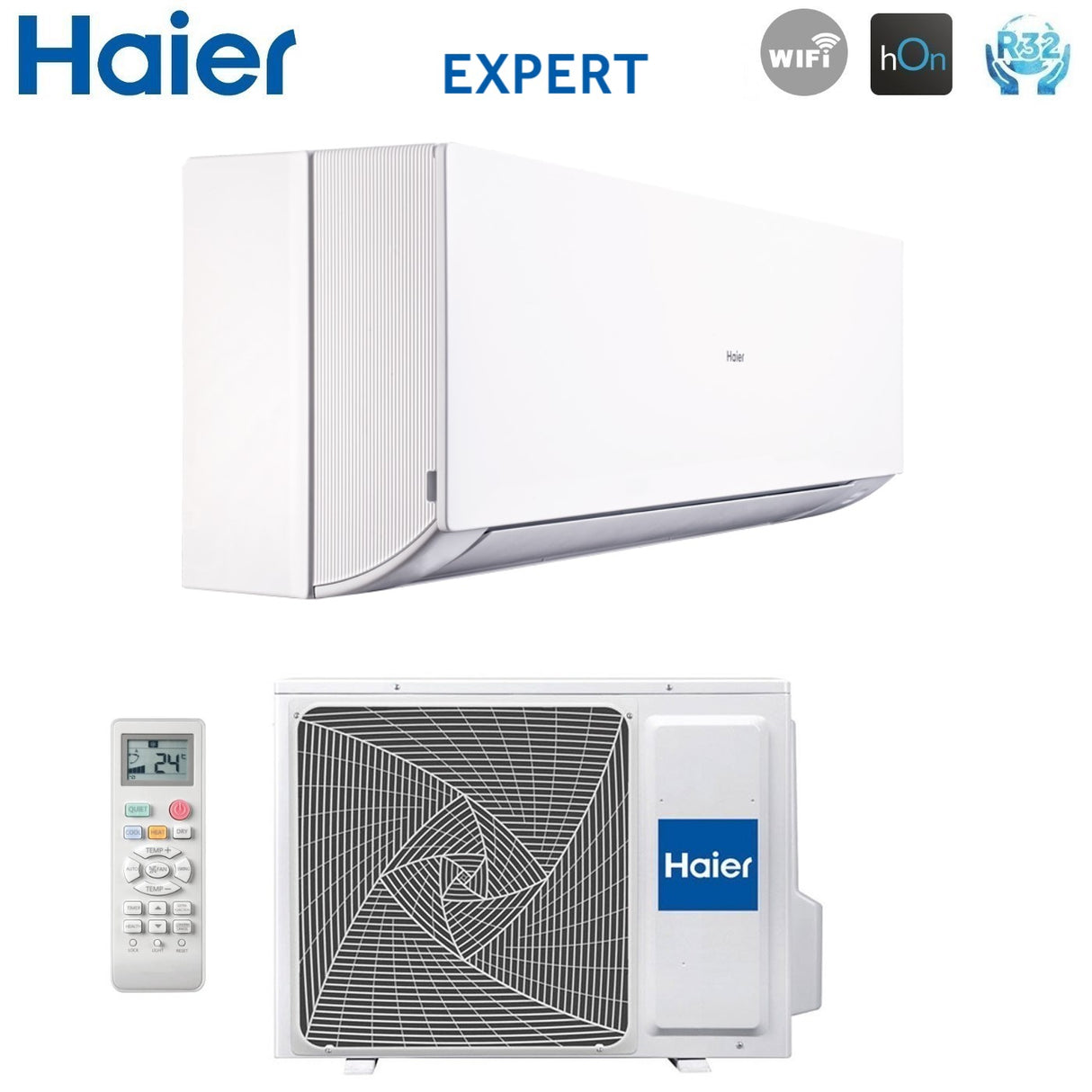 haier climatizzatore condizionatore haier inverter serie expert 9000 btu as25xcahra r 32 wi fi integrato classe aa
