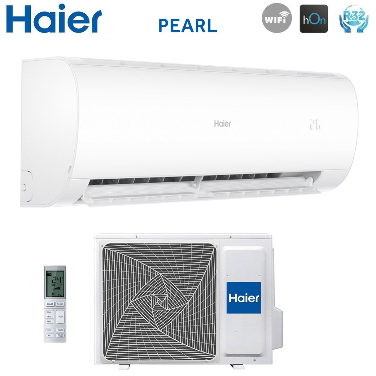 haier climatizzatore condizionatore haier inverter serie pearl 18000 btu as50pdahra r 32 wi fi integrato aa