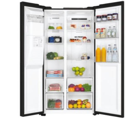 haier frigorifero side by side haier hsobpif9183 515 litri classe energetica f a1.775xl908xp659 no frost americano serie 3 nero ean 6901018079702