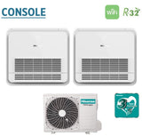 hisense climatizzatore condizionatore hisense dual split console 99 con 2amw35u4rgc r 32 wi fi optional telecomando di serie incluso 90009000