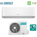 hisense climatizzatore condizionatore hisense inverter serie hi energy 12000 btu qe35xv2ag r 32 wi fi integrato classe aa novita