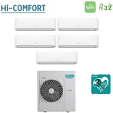 hisense condizionatore hisense penta split hi comfort 7791218 con 5amw125u4rta r 32 wi fi integrato