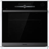 hisense forno multifunzione pirolitico a vapore hisense bsa66334pg 77 litri classe a a595xl595xp564 cavita xxl pulizia acqua clean nero ean 3838782512841
