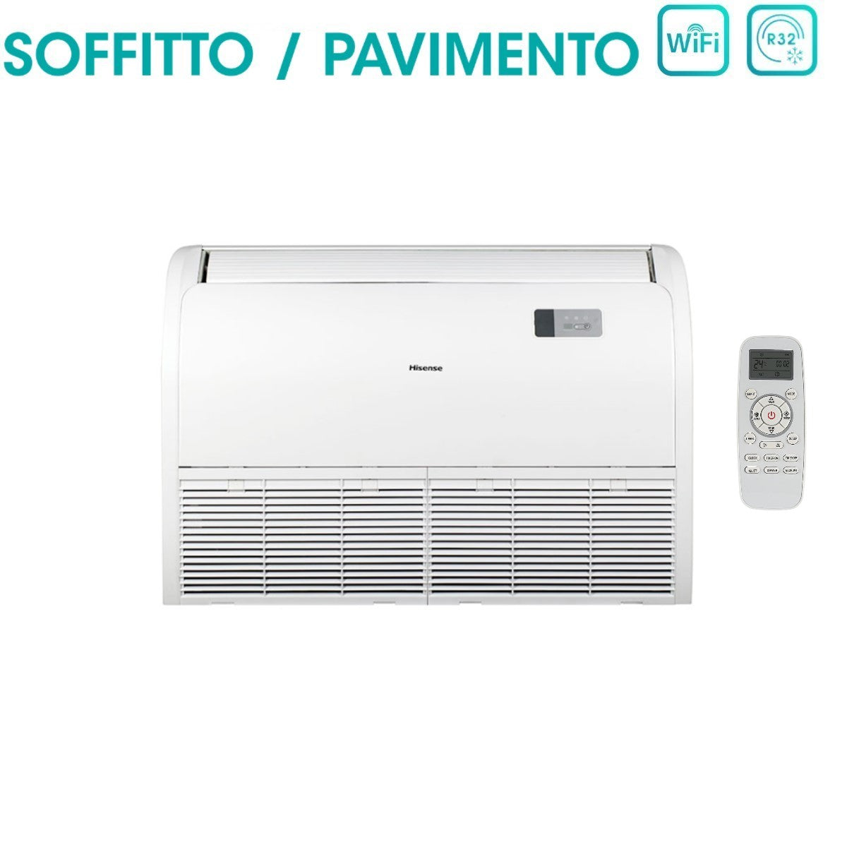 hisense unita interna hisense soffittopavimento 30000 btu auv90ur4ra4 r 32 wi fi optional con telecomando di serie