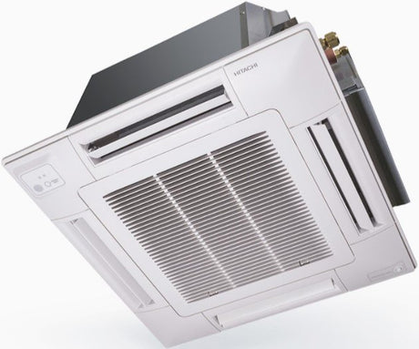 hitachi climatizzatore condizionatore hitachi a cassetta 4 vie inverter 9000 btu rai 25rpe r 32 wi fi optional con griglia inclusa novita