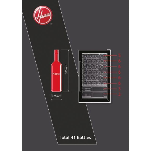 hoover cantinetta h wine 500 hoover hwc 150 eelwn da 41 bottiglie 845x49x55 nero ean 34004579