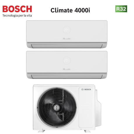 junkers bosch condizionatore dual split bosch climate 4000i 99 con 5000m 412 e r 32 wi fi optional