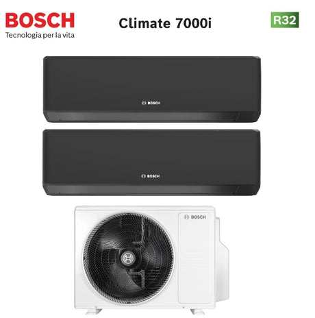 junkers bosch condizionatore dual split bosch climate 7000i black 79 con 5000m 532 e r 32 wi fi integrato