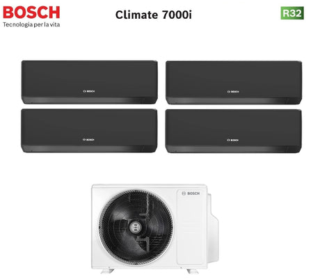 junkers bosch condizionatore quadri split bosch climate 7000i black 79918 con 5000m 824 e r 32 wi fi integrato