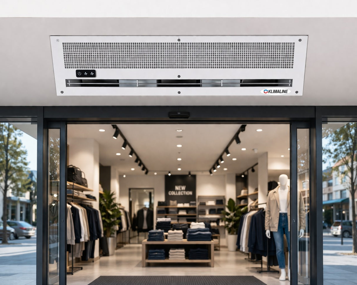 klimaline barriera d aria ad incasso klimaline ecoline 1s 746b da 2000 cm 2 velocita senza resistenza con telecomando incluso